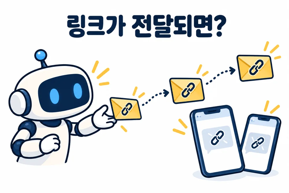 공유 링크는 전달되고 또 전달될 수 있습니다