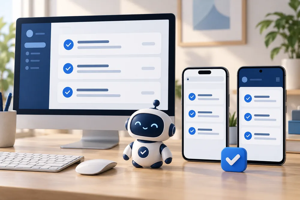 One web app on PC, mobile and as an app